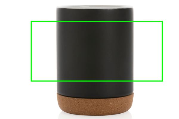 Keramikbecher mit Korkboden