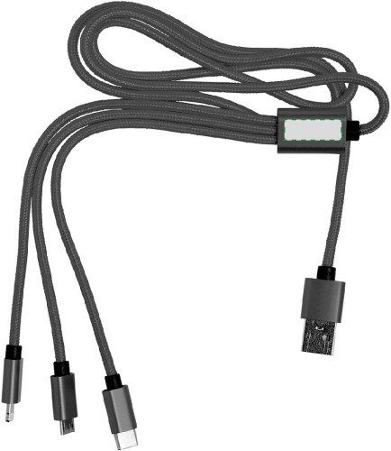 3-in-1 Ladekabel aus Nylon Felix