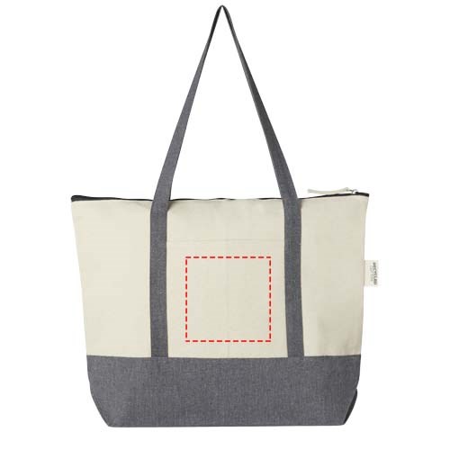 Repose 320 g/m² recycelte Tragetasche mit Reißverschluss 10L Repose 320 g/m² recycelte Tragetasche mit Reißverschluss 10L