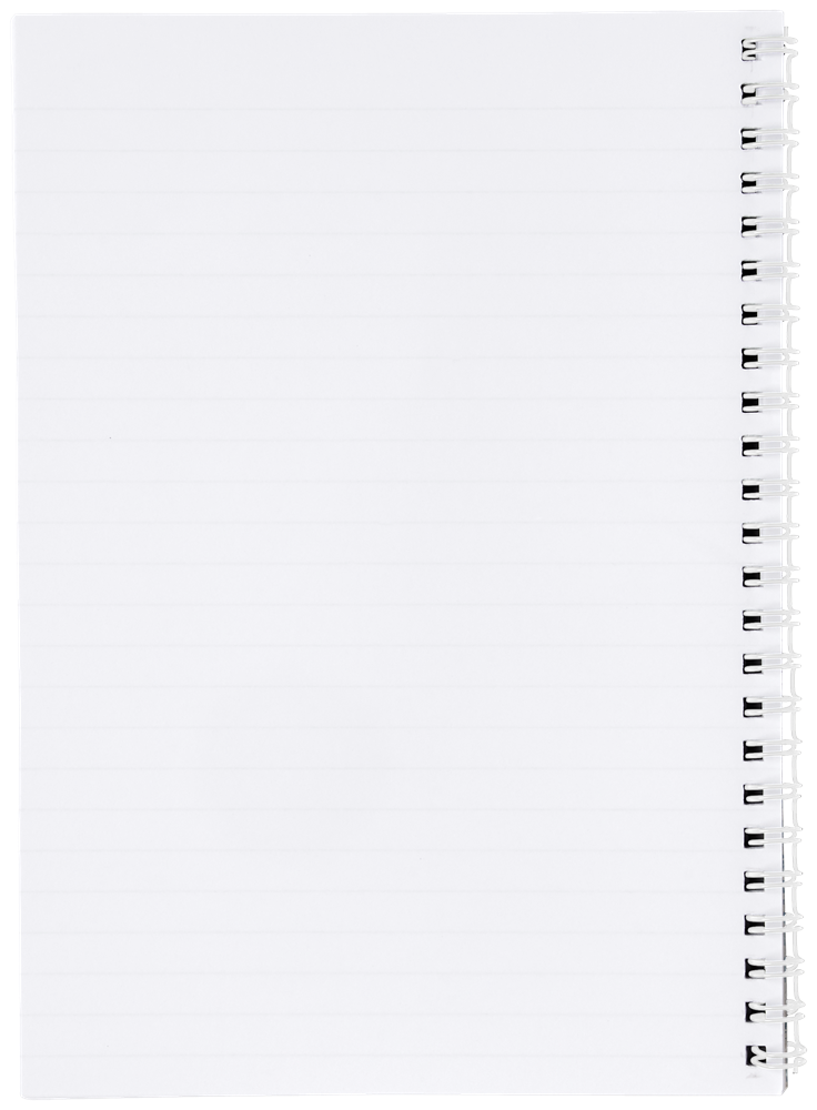 Desk-Mate® A4 Notizbuch mit Kunststoff Cover und Spiralbindung
