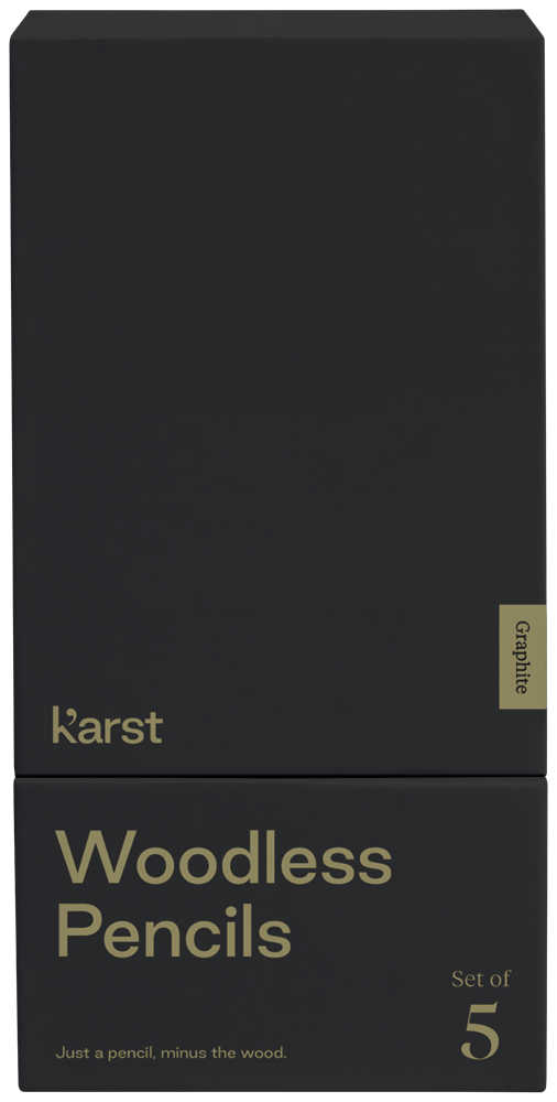 Karst® 5er-Pack 2B holzlose Graphitstifte