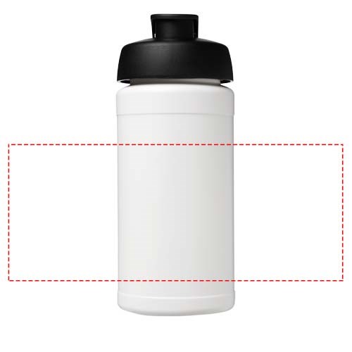 Baseline 500 ml recycelte Sportflasche mit Klappdeckel