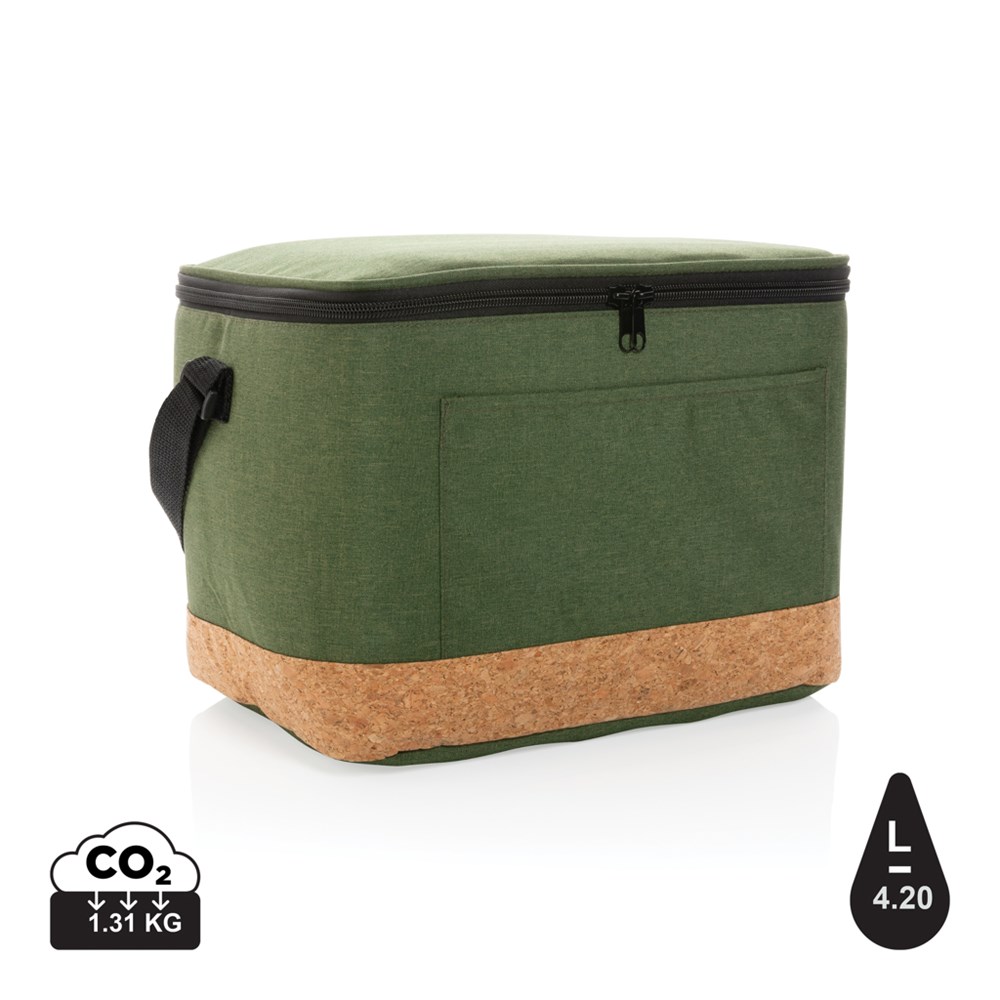 Impact AWARE™ XL RPET Two-Tone Kühltasche mit Korkdetail
