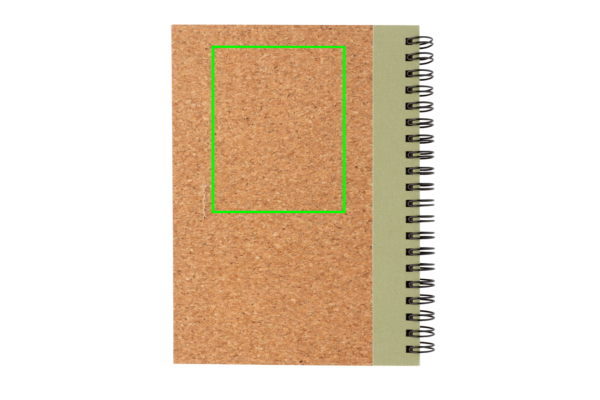 Kork Spiral-Notizbuch mit Stift