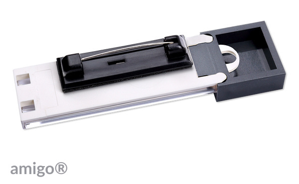 Namensschild amigo® square doming Namensschild amigo® square doming