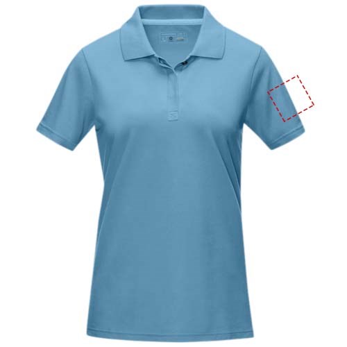 Graphite Poloshirt aus GOTS-zertifizierter Bio-Baumwolle für Damen