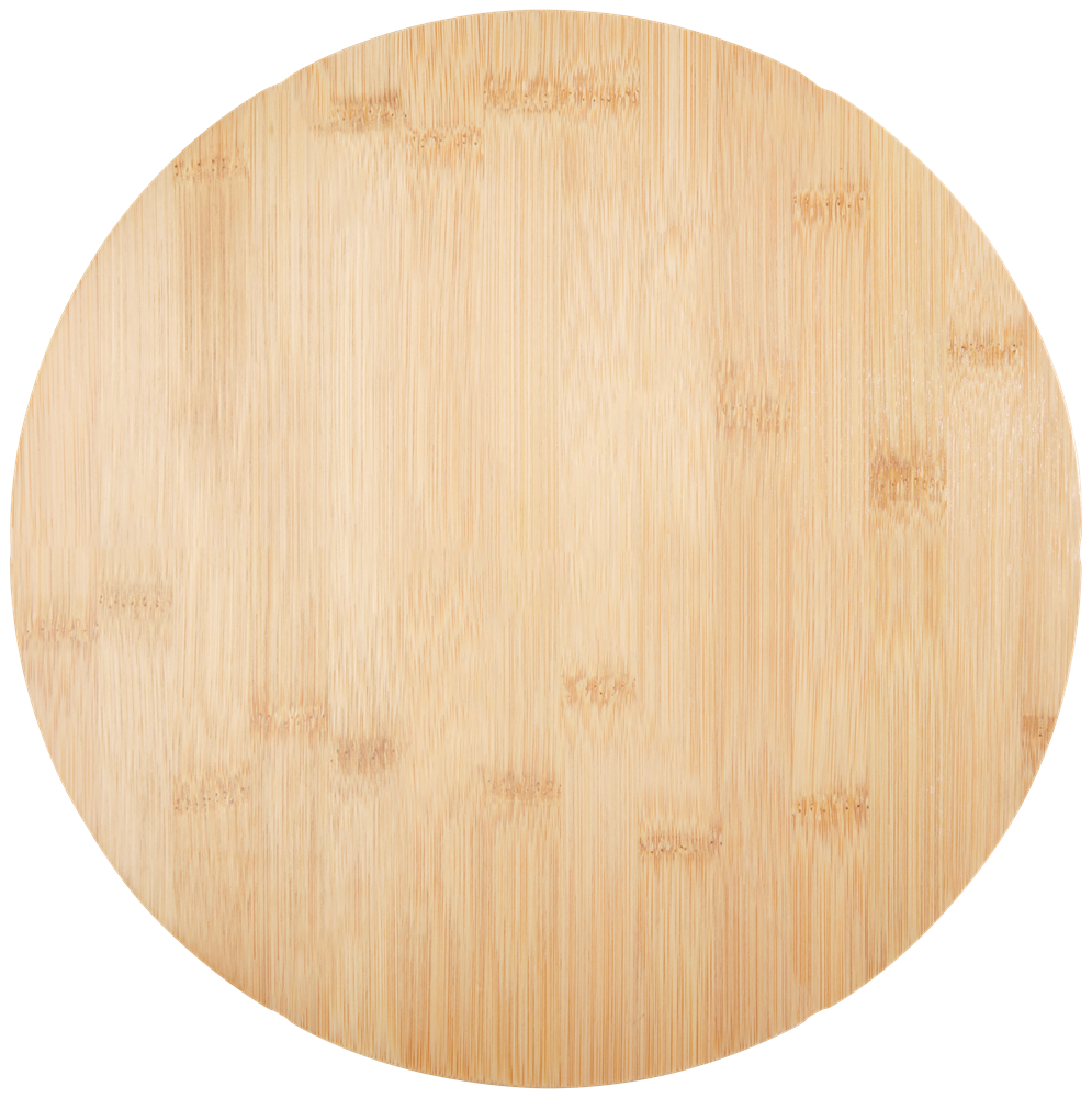 Ement Bambus Pizzaplatte mit Besteck