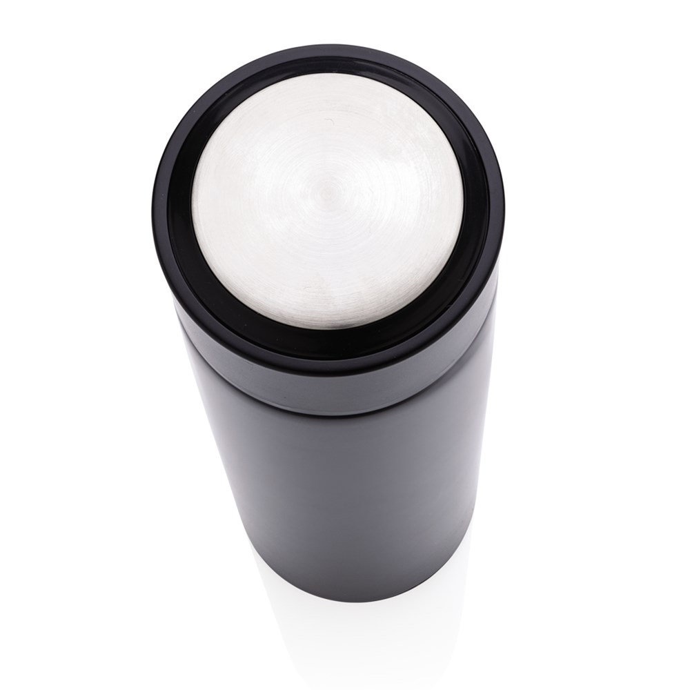 Vakuum Stainless Steel Flasche mit gebürstetem Metalldeckel