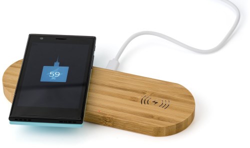 Wireless Ladepad aus Bambus Tatum