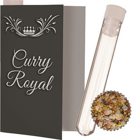 Royal Curry, ca. 8g, Express Reagenzglas mit Werbekarte