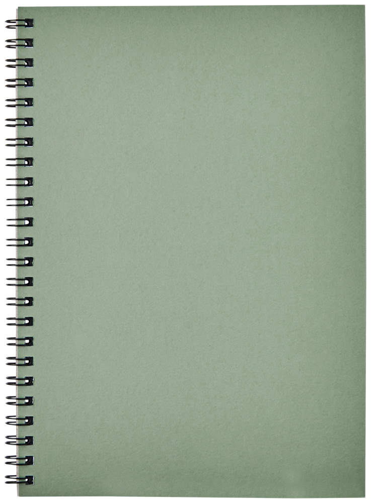 Desk-Mate® A5 farbiges Notizbuch mit Spiralbindung