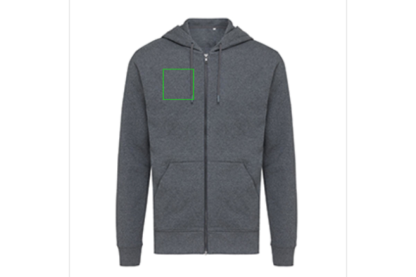 Iqoniq Abisko Zip-Kapuzenpullover aus recycelter Baumwolle