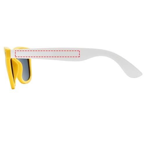 Sun Ray Sonnenbrille mit weißen Bügeln