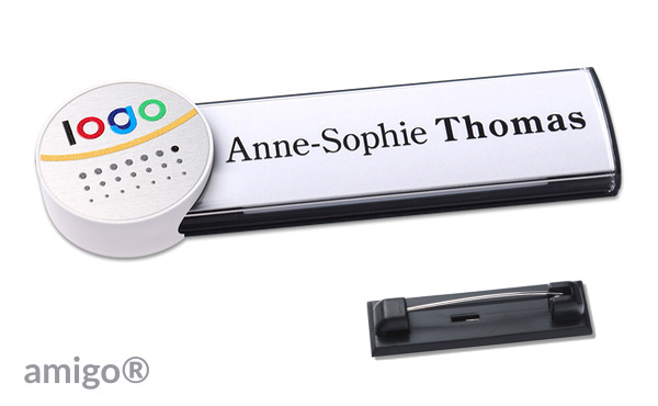 Namensschild amigo® circle alu-print