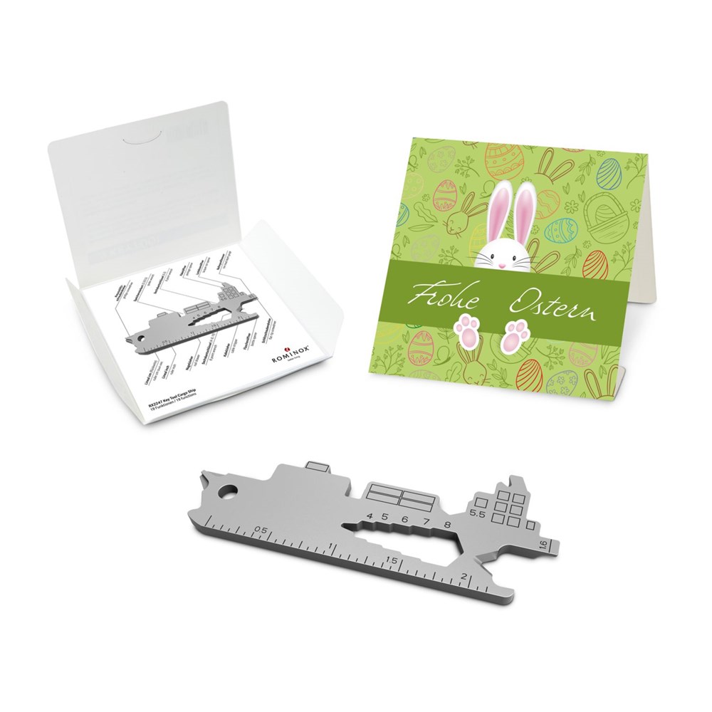 ROMINOX® Key Tool im Motiv-Mäppchen Frohe Ostern Hase ROMINOX® Key Tool im Motiv-Mäppchen Frohe Ostern Hase