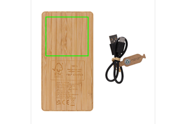 Sunwick 10.000mah Bambus Solar Powerbank