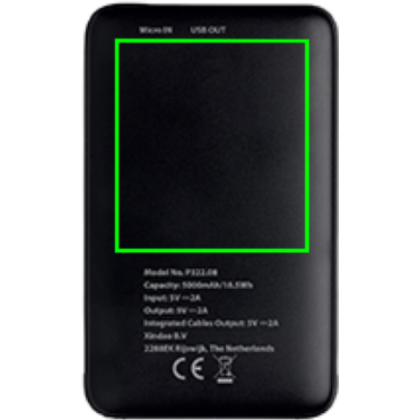 5.000 mAh Powerbank mit integriertem Kabel