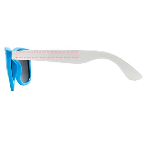 Sun Ray Sonnenbrille mit weißen Bügeln