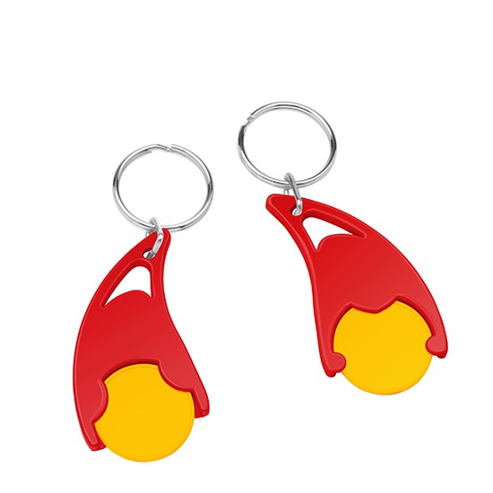 Chiphalter mit 1€-Chip "Epsilon" mit Schlüsselring