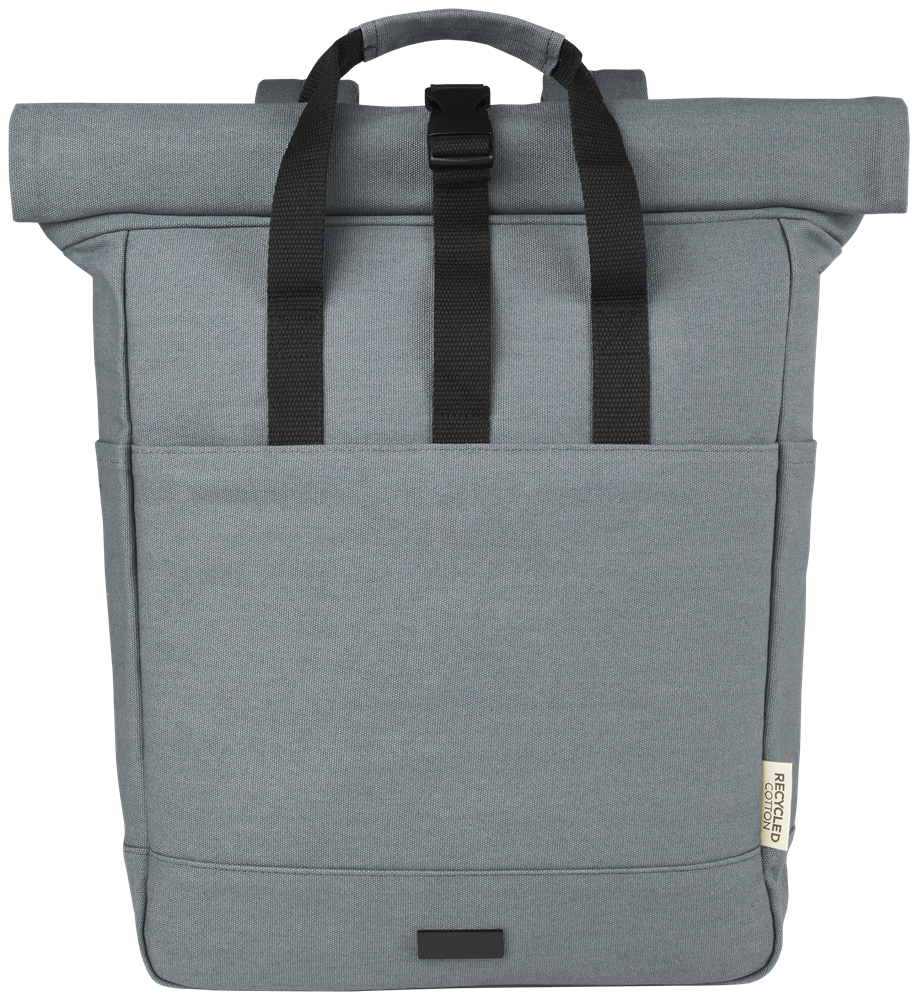 Joey 15" GRS Rolltop Laptop-Rucksack aus recyceltem Canvas 15 L