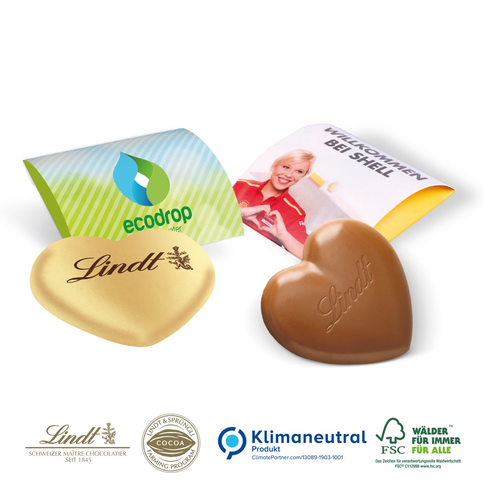 Lindt Herz, 20 g im Werbebriefchen, Klimaneutral, FSC®