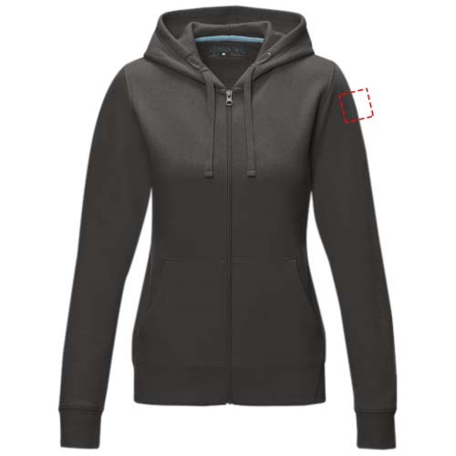 Ruby Hoodie mit durchgehendem Reißverschluss aus GOTS- und GRS-zertifiziertem Bio-Material für Damen