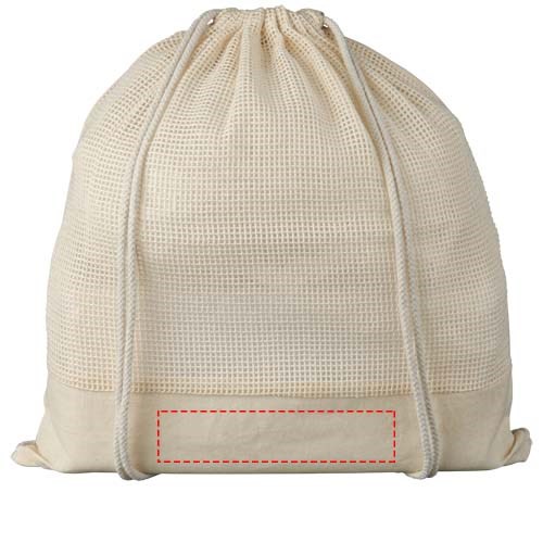 Maine Rucksack mit Kordelzug aus Baumwollgewebe 5L