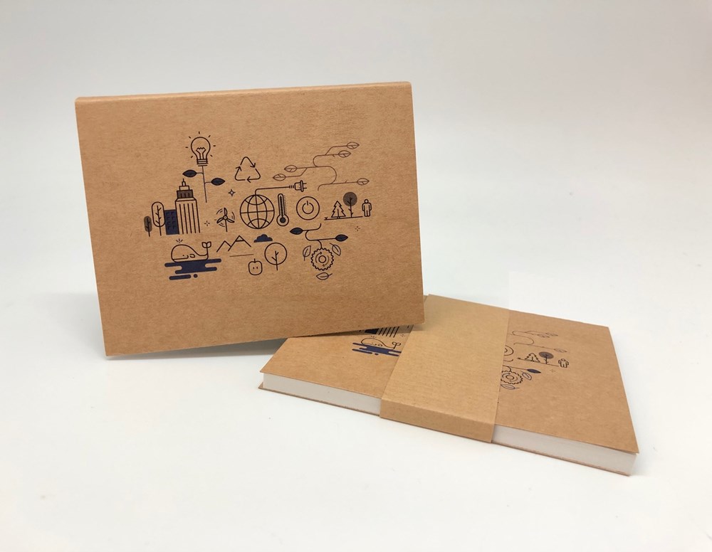 Kartoncover mit Haftnotizen 100*x75 mm - REC