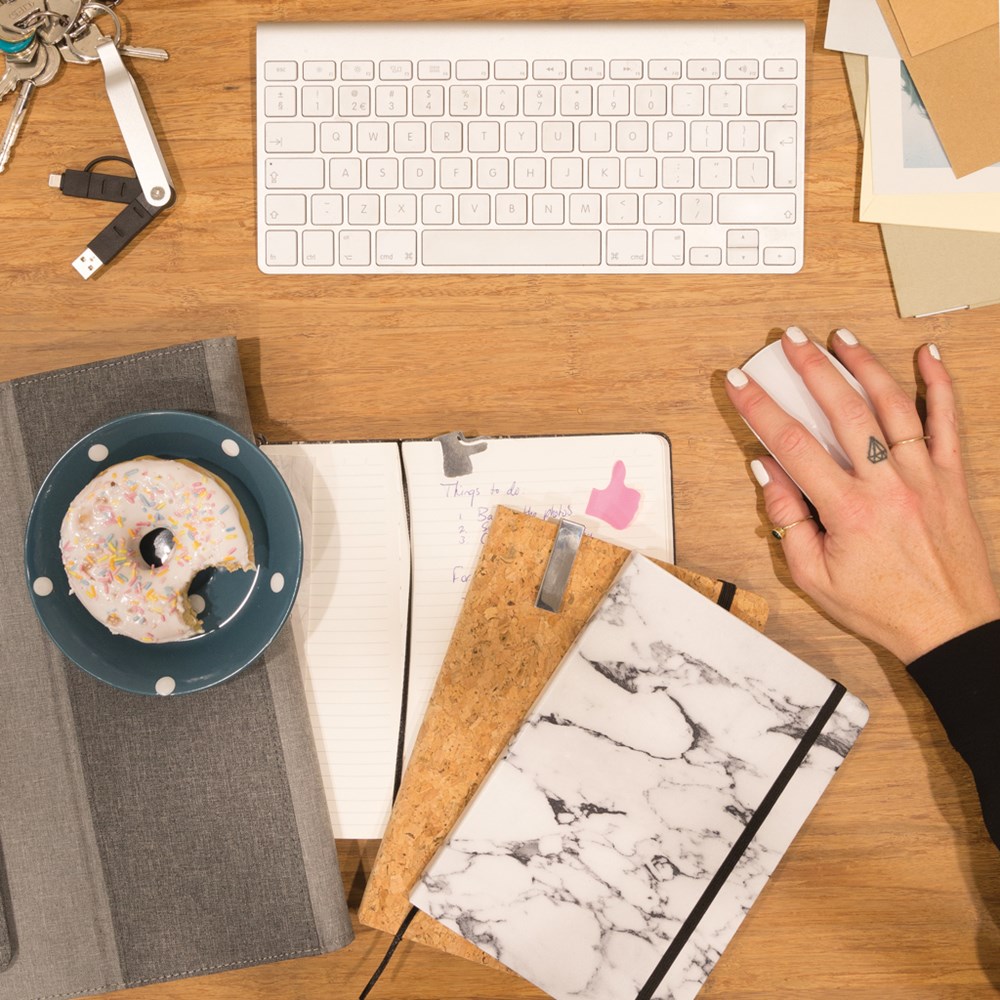 Kork A5 Notizbuch mit Bambus Stift und Stylus