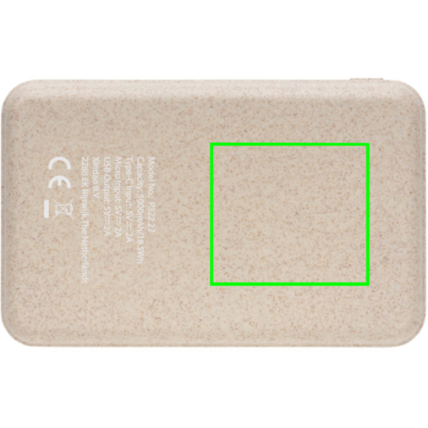 Kork und Weizen 5.000 mAh Pocket-Powerbank