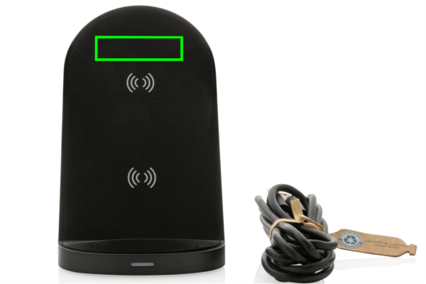 15W Wireless Ladehalter aus RCS recyceltem Kunststoff