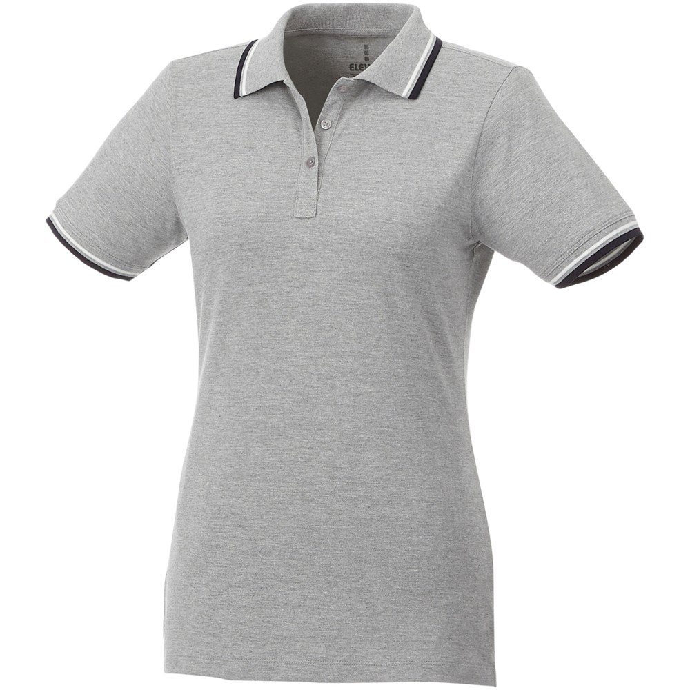 Fairfield Poloshirt mit weißem Rand für Damen