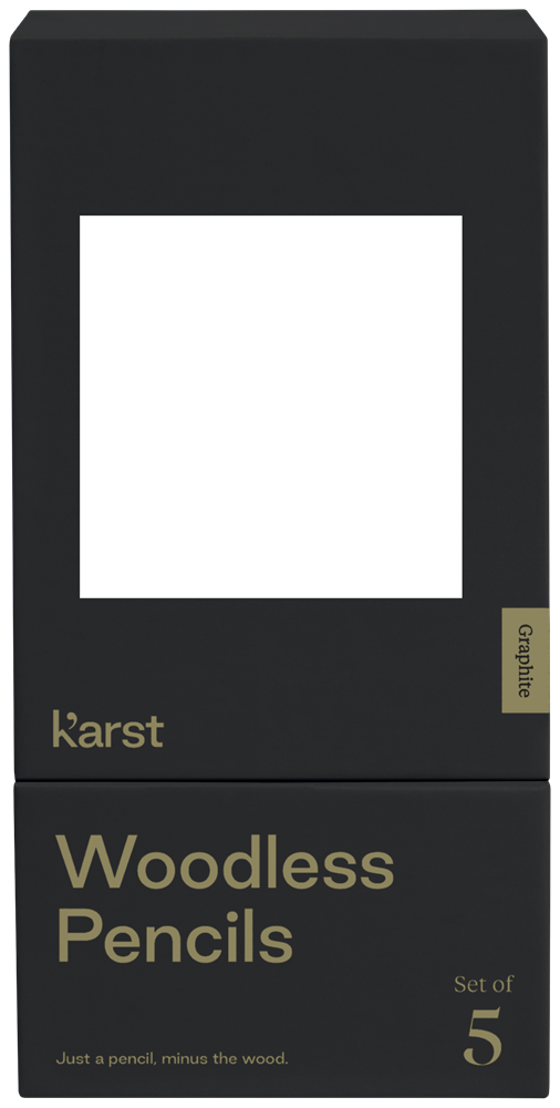 Karst® 5er-Pack 2B holzlose Graphitstifte