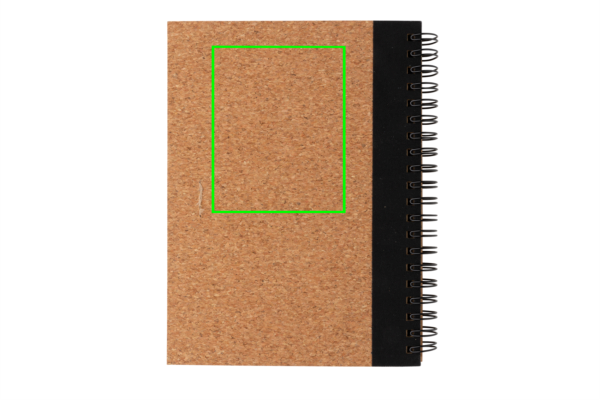 Kork Spiral-Notizbuch mit Stift