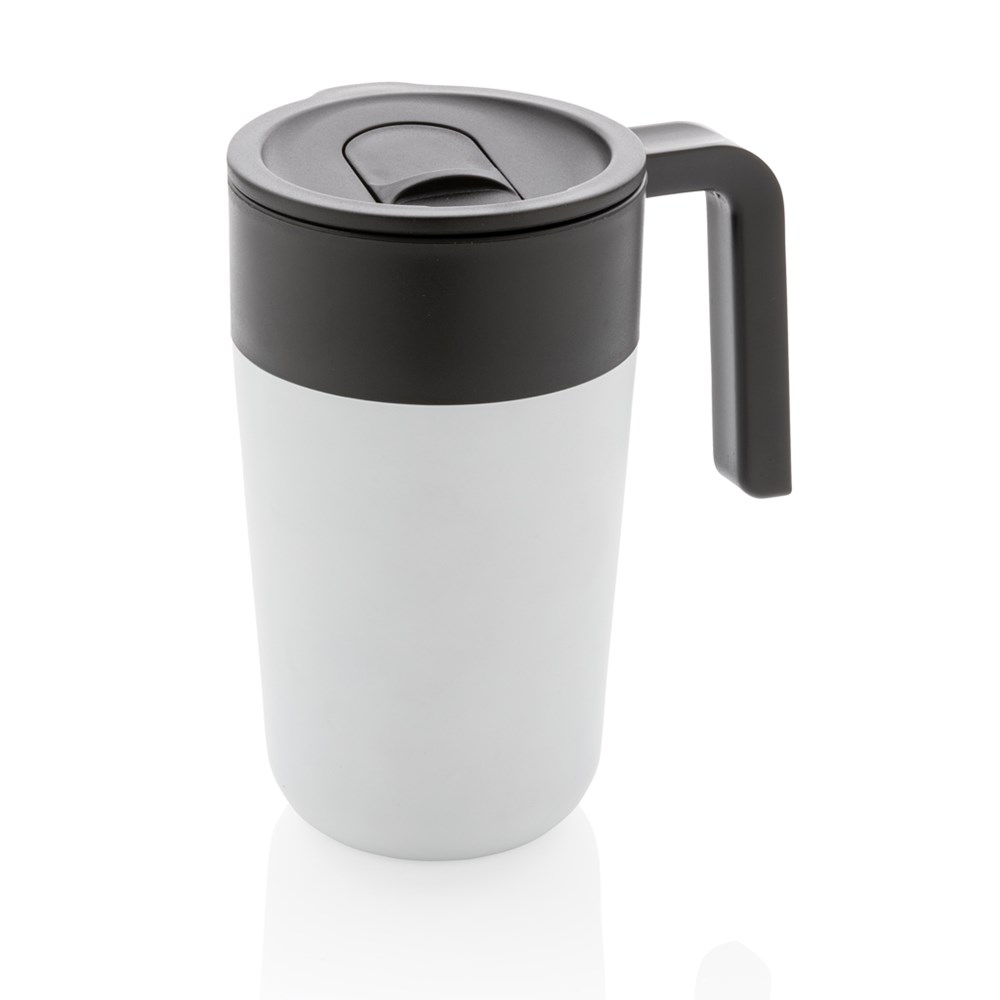 GRS recycelte PP und Stainless Steel Tasse mit Griff