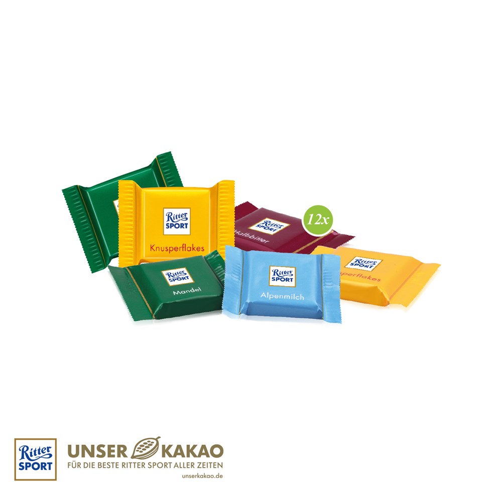 3D Präsent Transporter mit Ritter SPORT Schokotäfelchen, Klimaneutral, FSC®