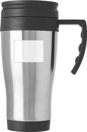 Isolierbecher aus Edelstahl/Kunststoff mit verschließbarem Mundstück Dev