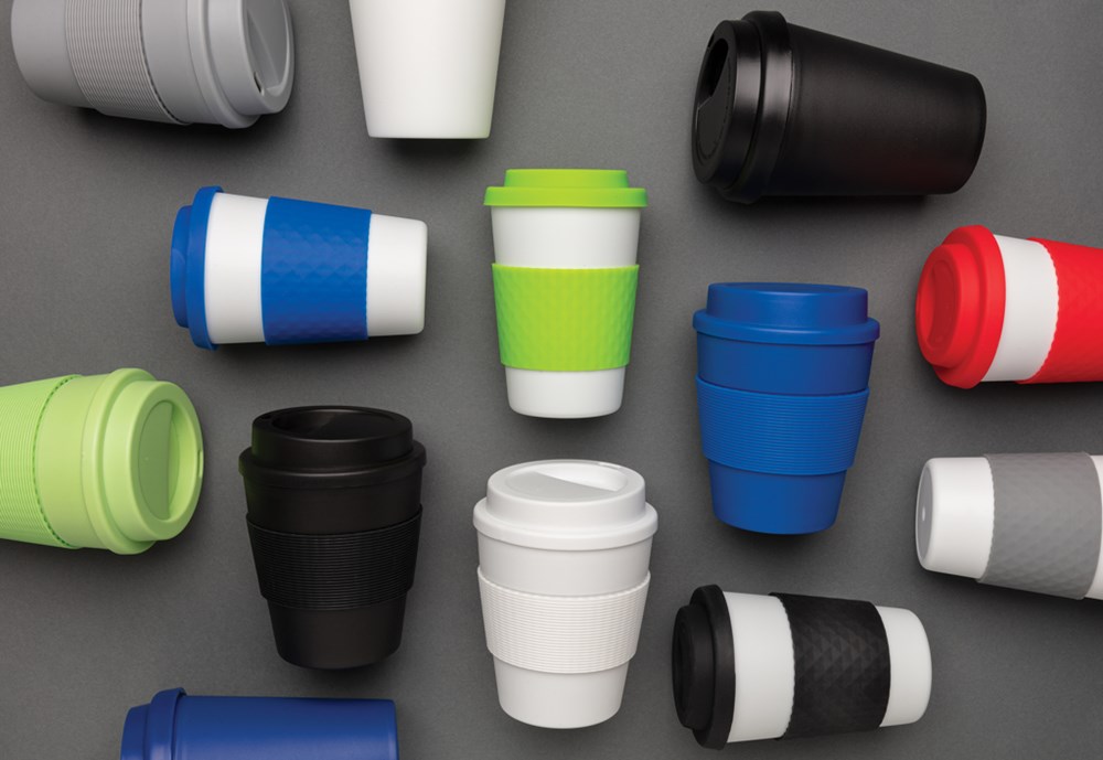 Wiederverwendbarer doppelwandiger Kaffeebecher 300ml