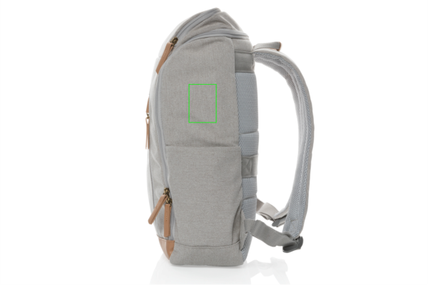 Impact AWARE™ 16 oz. r recyceltem canvas 15" Laptop-Rucksack