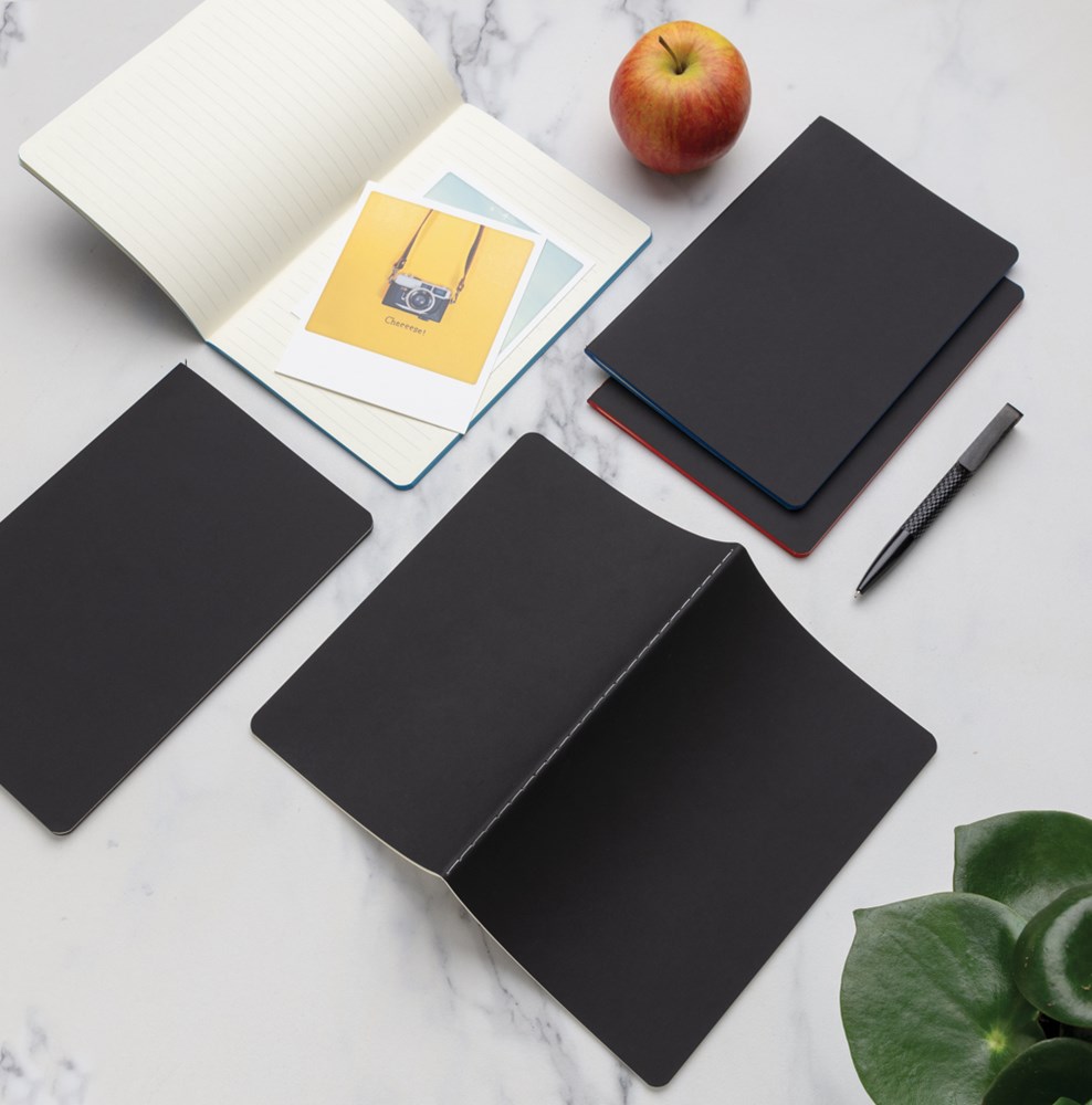 Softcover PU Notizbuch mit farbigem Beschnitt