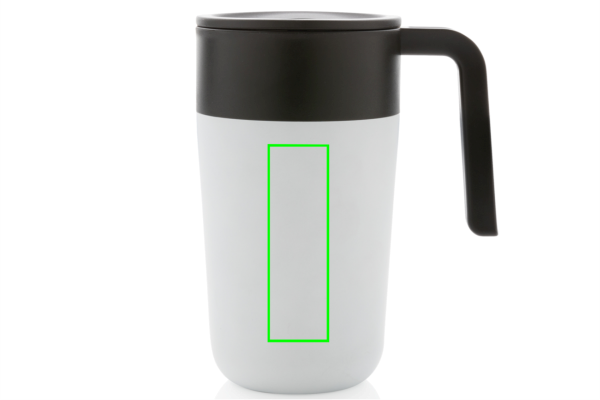 GRS recycelte PP und Stainless Steel Tasse mit Griff