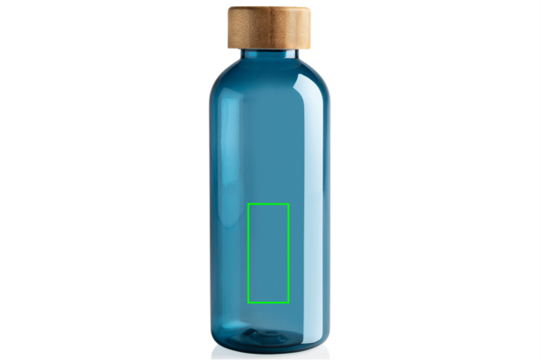 GRS rPET Flasche mit Bambus-Deckel
