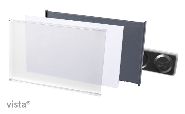 Namensschild vista® classic-clear
