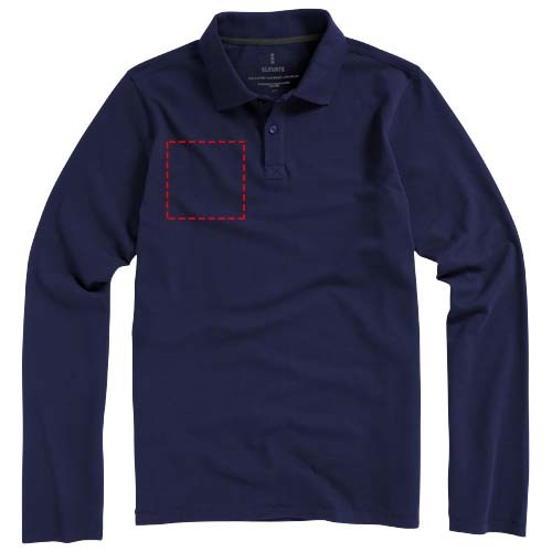 Oakville Langarm Poloshirt für Herren