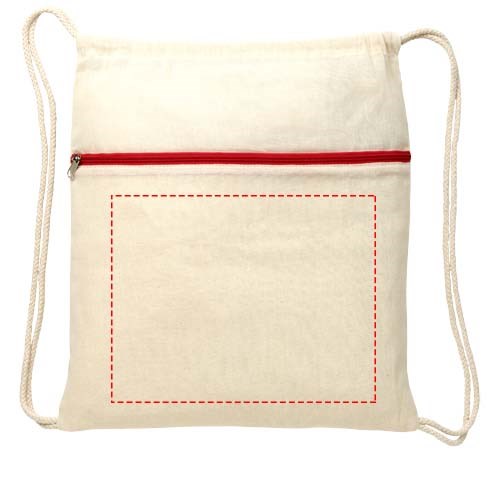 Oregon 100 g/m² Rucksack mit Reißverschluss und Kordelzug 5L