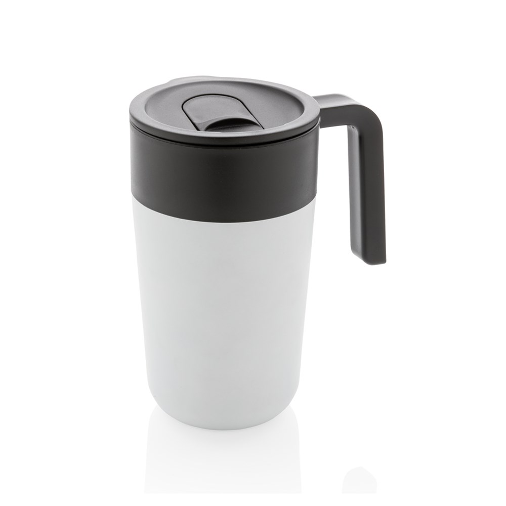 GRS recycelte PP und Stainless Steel Tasse mit Griff