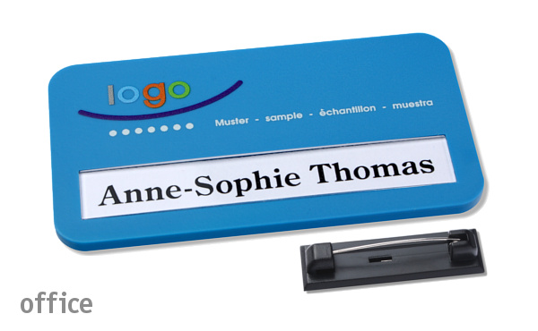Namensschild office color-print