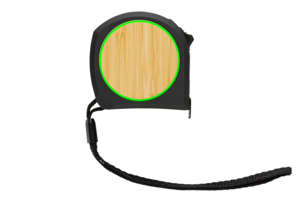 5m/19mm Maßband aus RCS recycelt. Kunststoff & Bambus