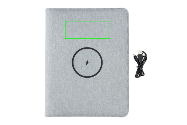 Air 5W Wireless Charging Portfolio A4 mit 5.000mAh Powerbank