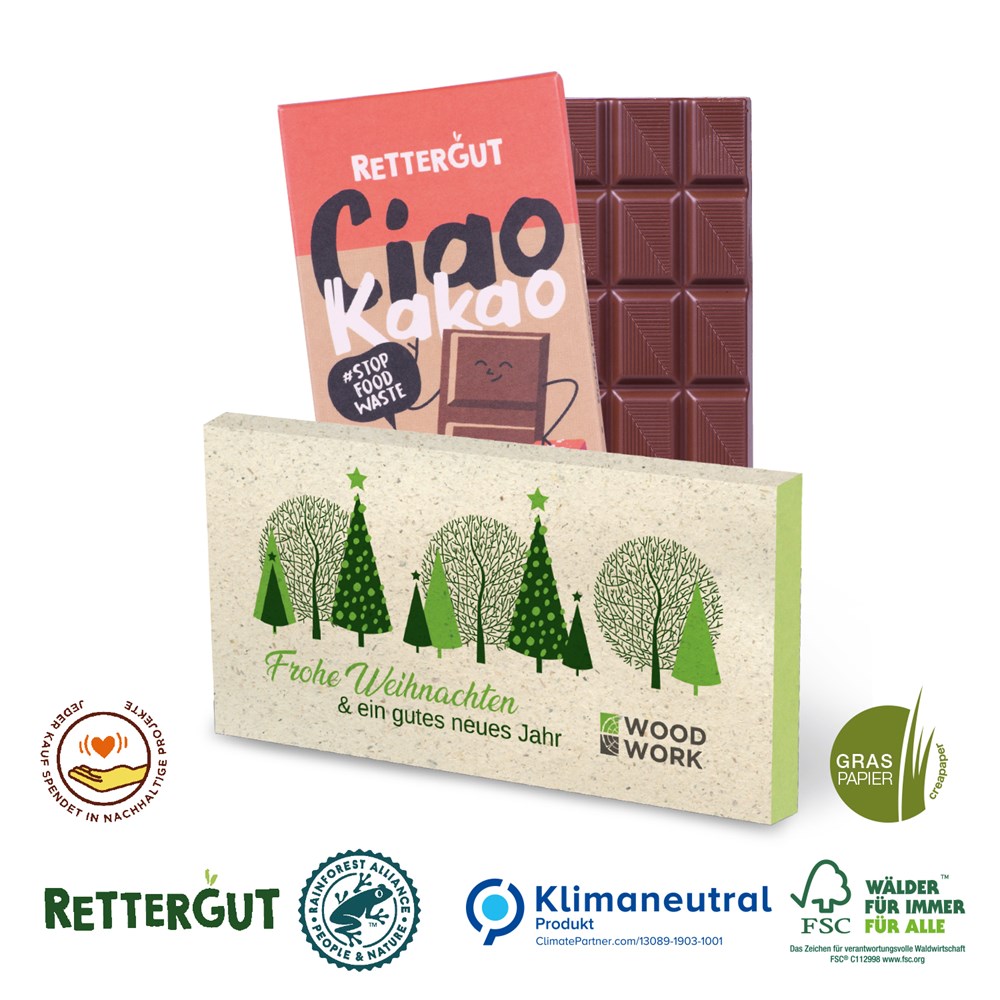 RETTERGUT Mixschokolade, 80 g, Klimaneutral, FSC®